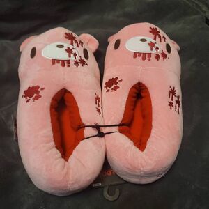 Pink Gloomy Bear Slippers Size L/XL